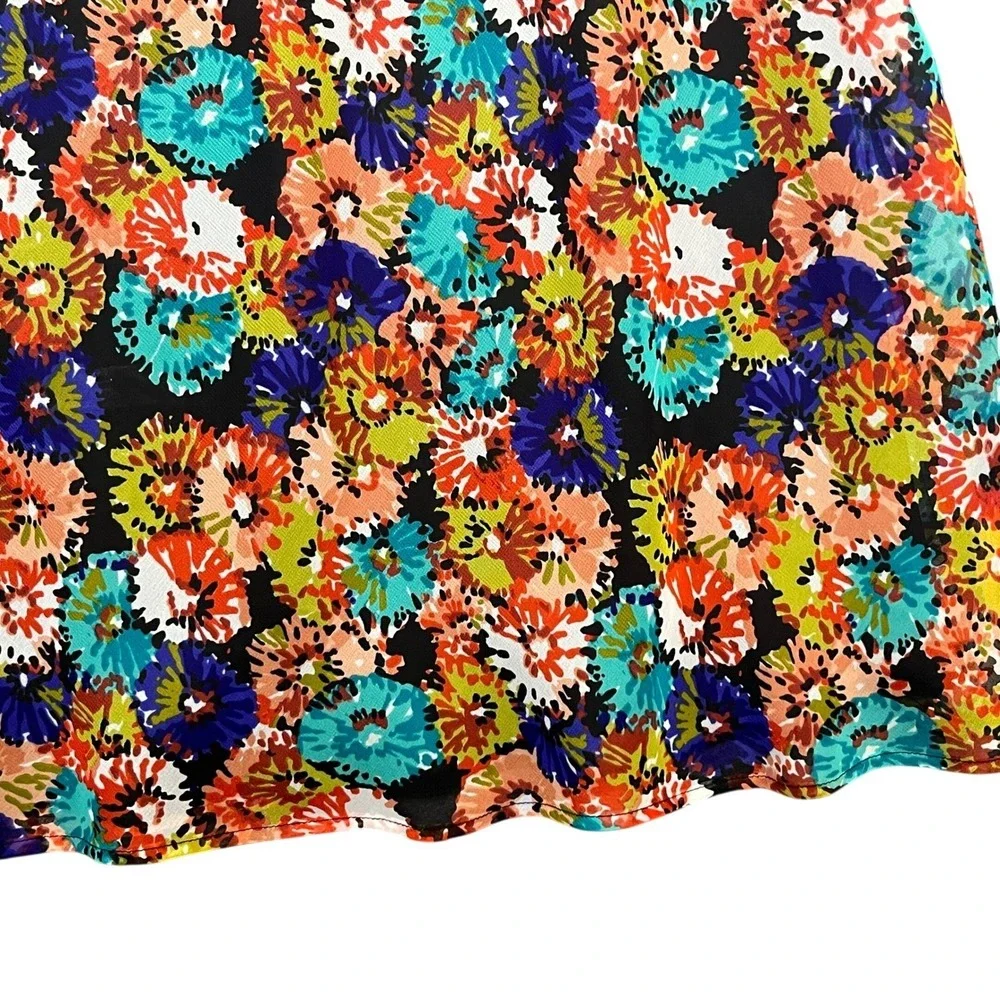 Cato Woman Maxi‎ Skirt Womens 18/20W Multicolor Floral Elastic Waist Boho Retro